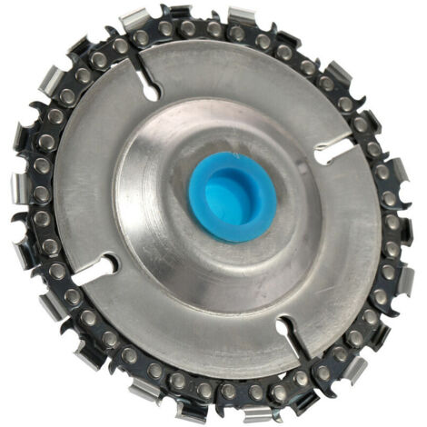LAN Disque abrasif de 4 pouces et chaîne 22 dents fine cut Chain set pour meuleuse d'angle 100 / 115 scie à huile à bois disque lame de scie set