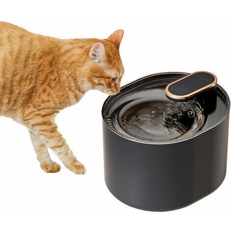 LAN Distributeur d'eau automatique électrique intelligent pour animaux de compagnie à faible bruit avec grande capacité de 3 L/101 OZ pour chats et petits chiens (bleu foncé, fontaine à eau)