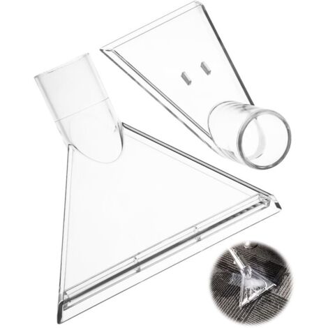 LAN Embout d'aspirateur en 2 parties, accessoires pour aspirateur, embout pour tissus d'ameublement pour aspirateur injection-extraction, embout réutilisable pour aspirateur eau, pour le nettoyage des