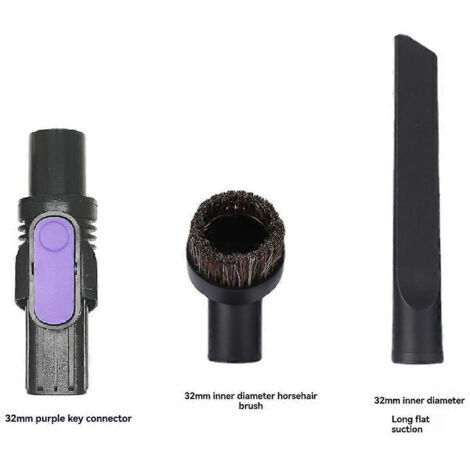 LAN Ensemble brosse en crin de cheval, embout plat et adaptateur pour aspirateur balai sans fil Shark IX/IZ - Pièces détachées