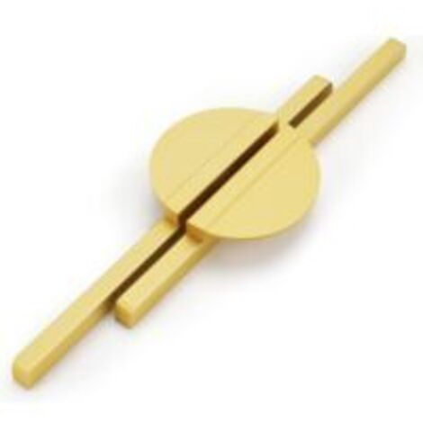 LAN Ensemble de 2 poignées de meubles de cuisine, empattement de 160 mm, poignée dorée, poignée de cuisine semi-circulaire, poignée de porte dorée, poignée de tiroir