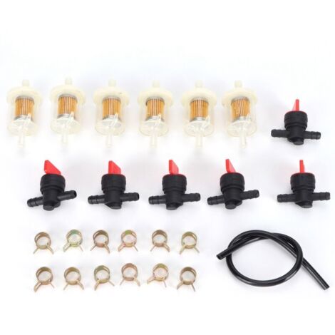 LAN Eosnow Réservoir de gaz vanne d'arrêt pince filtre à carburant Kit de conduite de carburant tondeuse à gazon débroussailleuse accessoire