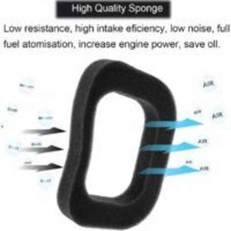 LAN Éponge de filtre à air RS100 pour tondeuses Mountfield SP414, SP454, HP414, HP41, HP45, HP46, SP41, SP46, HP164, HP42R, RV100, M411PD, HP180R, SP180R, S421PD, S421RHP et S421HP.