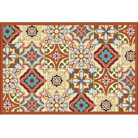 LAN Feuille de lotus avec motif de fleur de lotus - Rectangulaire 4060cm (Terre de diatomées) Tapis de sol en terre de diatomées, tapis de bain, très absorbant, antidérapant