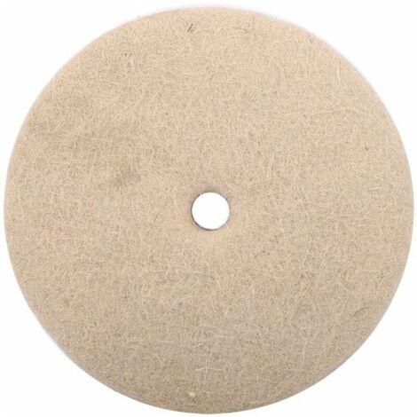 LAN Feutre de Laine Roue de Polissage Laine de Meule &agrave Polir Ronde Polisseur de Feutre Doux Disque Pad Beige 4pouce/10cm