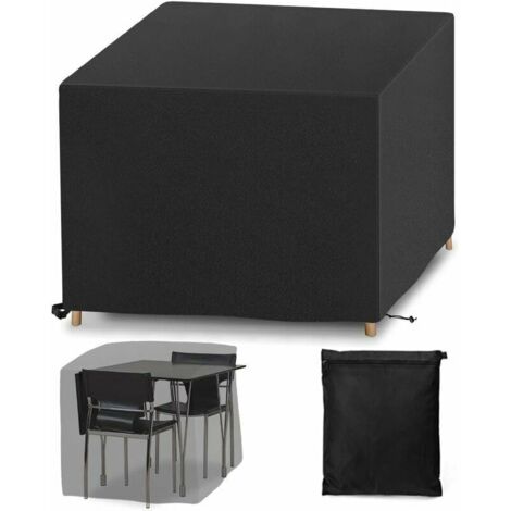 LAN Housse de Protection Housse de Meuble, Bache Salon de Jardin, Housse de Table Extérieur Bache de Protection étanche Tissu Oxford Imperméable, Résistance au Vent, Anti-UV,135 x 135 x 75cm