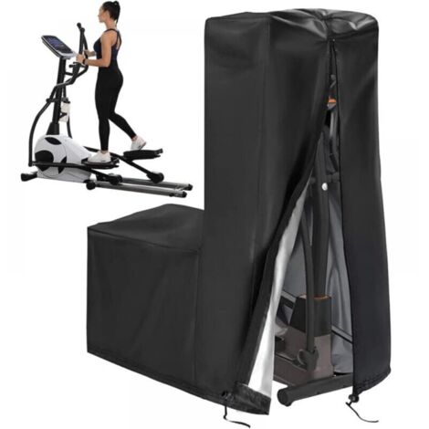 LAN Housse imperméable pour Machine elliptique, Housse pour vélo elliptique, bâche complète Oxford 420d, Housse de vélo elliptique, Protection pour vélo elliptique, Housse de vélo d'exercice avec Co