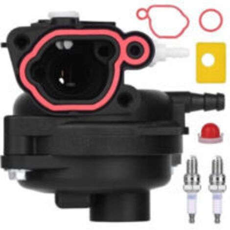 LAN Kit de carburateur compatible avec Briggs & Stratton 799583, 591160, 593261 et 591110. Pièces et accessoires pour moteur : filtre à air de remplacement pour carburateur. DEBUNS
