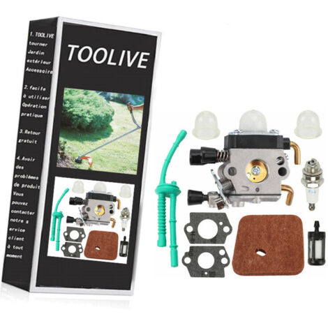 LAN Kit de carburateur de ligne de carburant pour débroussailleuse FS38 FS45 FS46 FS55 KM55 KM55R