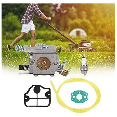 LAN Kit de carburateur pour tronçonneuse Husqvarna 36 41 136 137 141 142 et kit de remplacement de carburateur pour tronçonneuse Zama C1Q-W29E