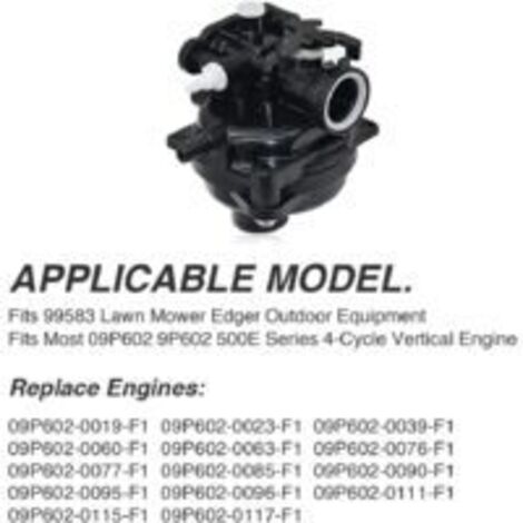 LAN Kit de carburateur S-GIANT compatible avec les moteurs Briggs & Stratton 799583, 591160, 593261 et 591110. Pièces et accessoires de rechange pour moteurs.