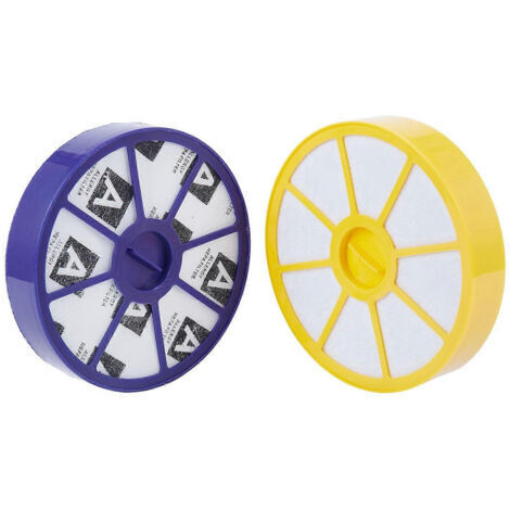 LAN Kit de filtres HEPA avant et arrière pour Dyson DC05, DC08, DC15, DC19, DC20 et DC21 (préfiltre et filtre arrière, supérieur et inférieur).