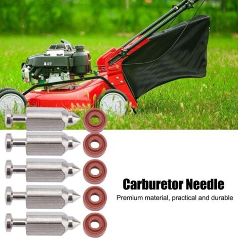 LAN Kit de réparation de joint de siège d'aiguille de soupape à flotteur de carburateur pour moteurs verticaux Briggs Stratton 398188, 281144, 299096, 394681, 83400 5 HP et 6 HP, paquet de 5.