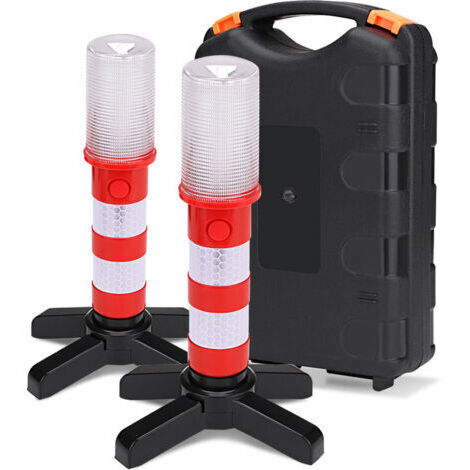 LAN Kit d'éclairage LED pour panneaux de signalisation routière (2 pièces), kit de signalisation clignotante d'urgence pour véhicules, kit de gyrophare pour signalisation routière