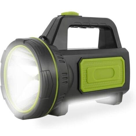 LAN Lampe Torche Led Ultra Puissante Rechargeable USB 13500 Lumens 6000 mah avec Lumière Latérale Lampe de Poche Etanche Haute Puissance pour Urgence Chasse Randonnée Camping [Classe énergétique A+++]