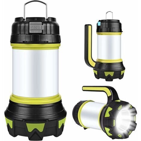 LAN LED Rechargeable,USB Rechargeable LED Camping Lantern Lampe Torche 360° Eclairage 6 Modes, IP65 Etanche Portable Suspendue