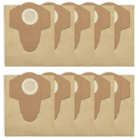 LAN Lot de 10 sacs à poussière et eau de 20 L pour aspirateur Einhell BT-VC 1250S (accessoires inclus).