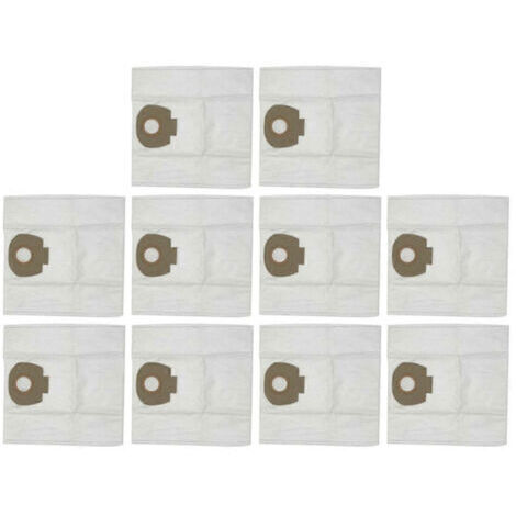 LAN Lot de 10 sacs à poussière pour aspirateur robot Makita VC2010L, VC2512L, VC2012L, VC3011L et VC3012L (pièces de rechange pour balai).