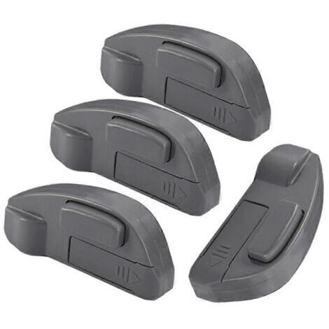 LAN Lot de 4 lampes laser pour aspirateur, détecteur de poils d'animaux (chats, chiens), poussière, LED, pièces détachées universelles pour aspirateur.