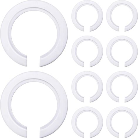 LAN Paquet de 10 E27 to E14 Convertisseur d'Anneau d'Abat-Jour en Plastique, Réducteur d'Anneau d'Abat-Jour pour le Montage Des Abat-Jour à Vis Edison Aux Douilles à Culot Baïonnette