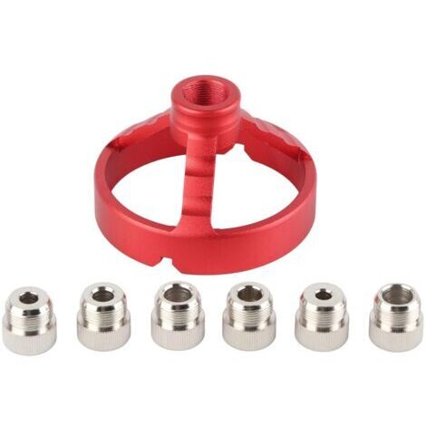 LAN Perceuse verticale, gabarit de perçage, guide de perçage à angle droit, accessoire de perçage vertical, trou, accessoires pour outils électriques (rouge)