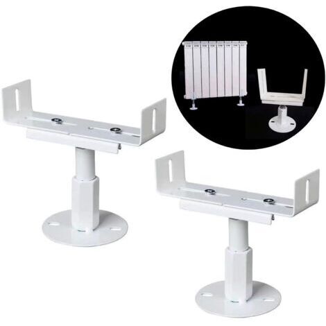 LAN Pieds de radiateur traditionnels pour radiateurs réglables en hauteur, base en acier, support de sol, supports pour radiateurs colonnes