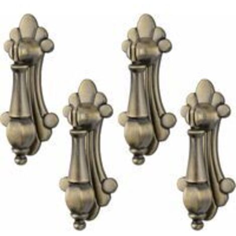 LAN Poignées antiques sculptées en bronze ou en alliage de zinc pour armoires, tiroirs, portes et accessoires décoratifs pour meubles.