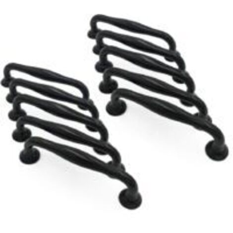 LAN Poignées et boutons de tiroir Sollbry 10X, poignées de porte de placard de cuisine, tiroirs de placard, mobilier de chambre, empattement de 96 mm