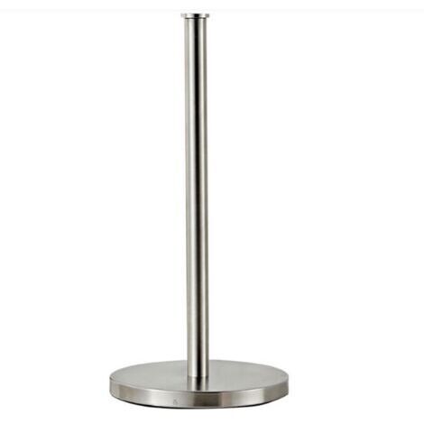 LAN Porte-papier toilette sur pied pour cuisine - Porte-rouleau de papier toilette classique - Porte-papier toilette avec support pour 3 rouleaux de rechange - Argent brossé