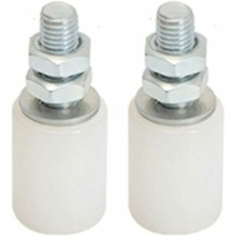 LAN Poulie de Porte Coulissante,Roulettes Pivotantes,,Roue en Nylon Résistant à La Corrosion,Roue en Nylon Lourd,Rouleau de Porte de Grange 2Pcs