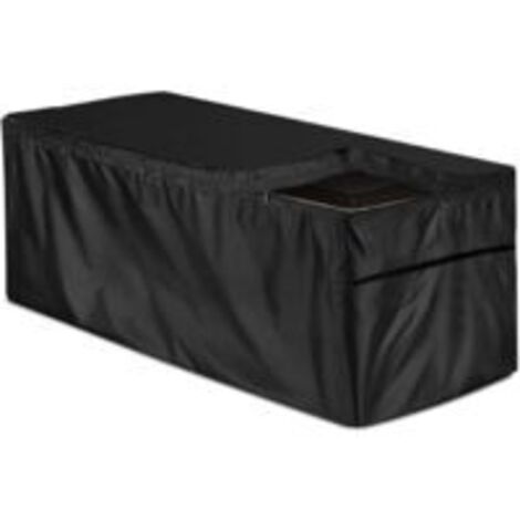 LAN Sollbry Générique Couvercle De Boîte De Pont - 210D Bâche Coffre Rangement Jardin Exterieur, Housses De Protection UV Imperméables pour Meubles De Patio