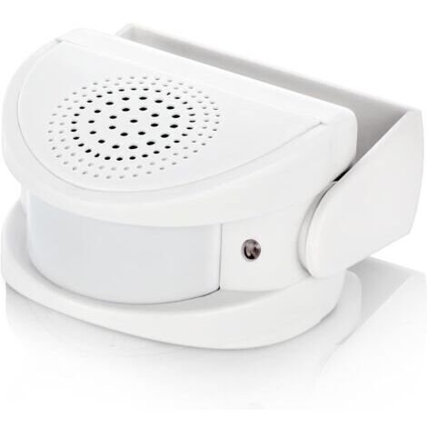 LAN Sonnette sans fil, détecteur de mouvement avec alarme sonore pour porte, entrée, maison, magasin et bureau, alarme de sécurité