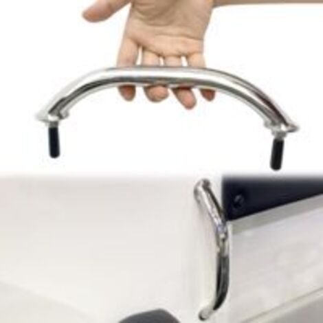 LAN Support de bateau en acier inoxydable 9" - multifonctionnel - poli brillant avec double extrémité, 1 pièce.