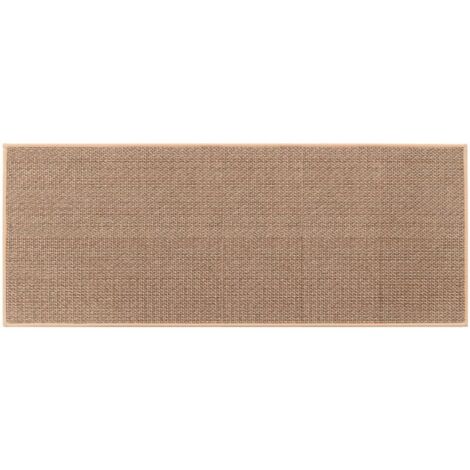LAN Tapis De Cuisine-- Devant ​Evier Lavable Antidérapant En Caoutchouc Et Lavable, Couleur du Jute (1 Pcs Pour 44x120cm)