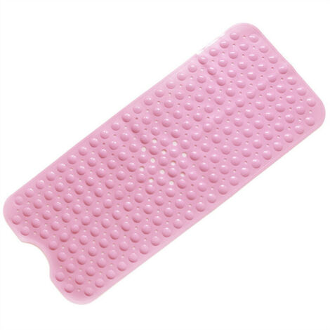 LAN Tapis de Douche,Antidérapants Tapis de Bain avec Trous de Drainage et ventouses,Tapis de Baignoire Lavable en Machine (Rose)10040cm