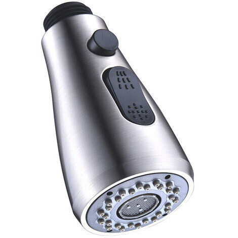 LAN Tête 2 types de douche à jets, robinet rétractable, mitigeur d'évier, douche de cuisine, WC, robinet de lavabo ou tête de douche universelle de remplacement 3 fonctions pour suspendre l'arrosage