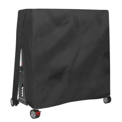 LAN TONCHEAN Housse pour mobilier de jardin,Housse de table de ping-pong extérieure imperméable et anti-poussière Housse de table de ping-pong 165x70x185cm Noir