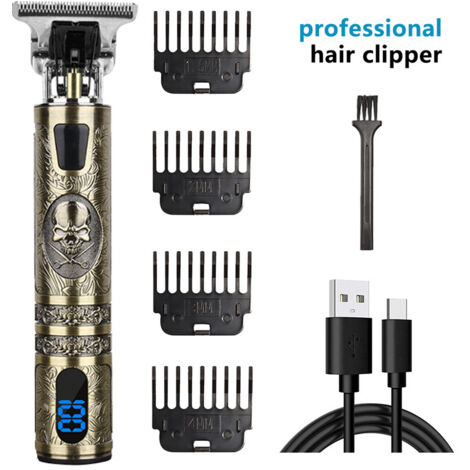 LAN Tondeuse à cheveux électrique tête de rasoir rasoir rasoir coiffure ÉLECTRIQUE fader huile tête sculptée bordure électrique Push ciseaux set