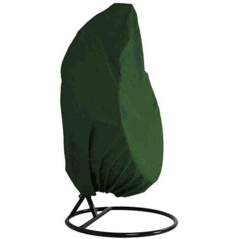 LAN vert230x200 Housse anti-poussière coquille d'œuf pour balancelle suspendue d'extérieur noire 210D