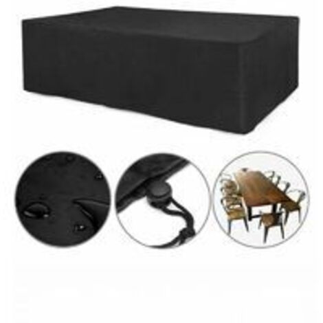 LAN XVX Housse Salon de Jardin Bâche Meuble, Robuste Tissu Oxford 210D Housse de Protection pour Meubles De Jardin Imperméable Anti-UV Extérieur (170 x 115 x 71 cm)