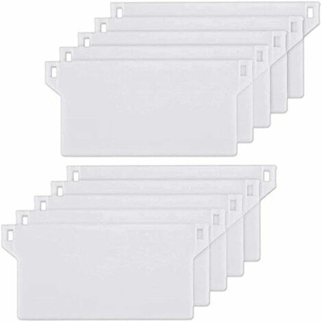 LAN ZM. 10pcs Plaque de Lestage Store Californien Poids Lest Stores Verticaux Plaque Lestage Store Lamelle Verticale 127mm Pièce Rechange Blanche