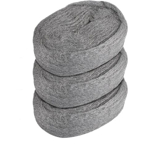 Lana de acero, 4 piezas, lana de acero, grado 0000, alambre de limpieza, lana de alambre, lana de acero para pulir, pulir, mantener y terminar madera, vidrio