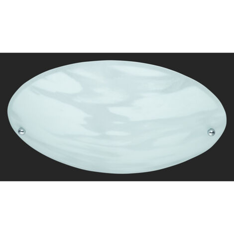 LANA PLAFONIERA VETRO DECORATO ALABASTRO D.25CM 1 LUCE ATTACCO E27