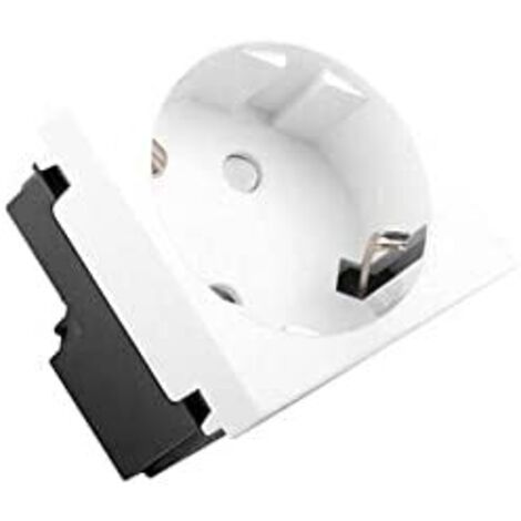 Lanberg AC-4545SW-F-W Steckdose of F-Type Strom White