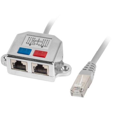 Lanberg AD-0026-S – RJ45-Adapter, 1:2-Splitter