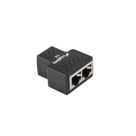 Lanberg ADS-RJ45-2RJ45-OS cable splitter et combiner Séparateur de signaux de pour cable coaxial Noir