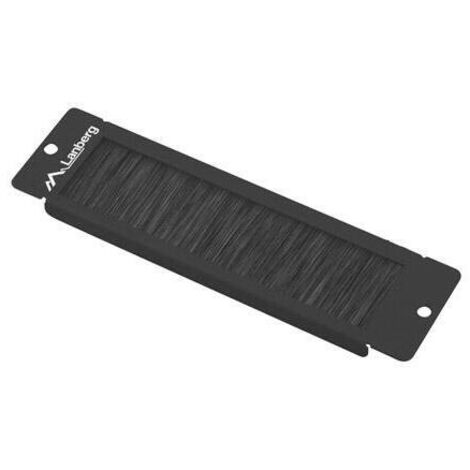 Lanberg ak-1104-b accesorio de bastidor panel pasacables con cepillo