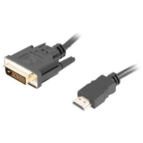 Lanberg CA-HDDV-20CU-0018-BK câble adaptateur vidéo 1,8 m HDMI Type A (Standard) DVI-D Noir