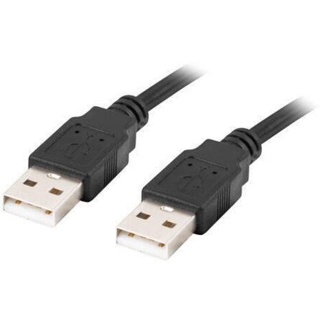 Lanberg CA-USBA-20CU-0005-BK cable USB USB 2.0 0,5 m Negro
