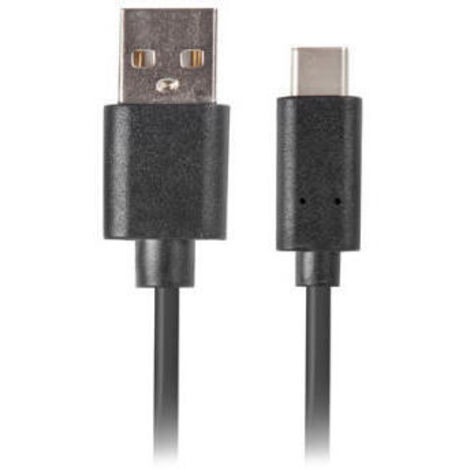 Lanberg CA-USBO-20CU-0005-BK cable USB 0,5 m USB 2.0 USB C USB A Negro